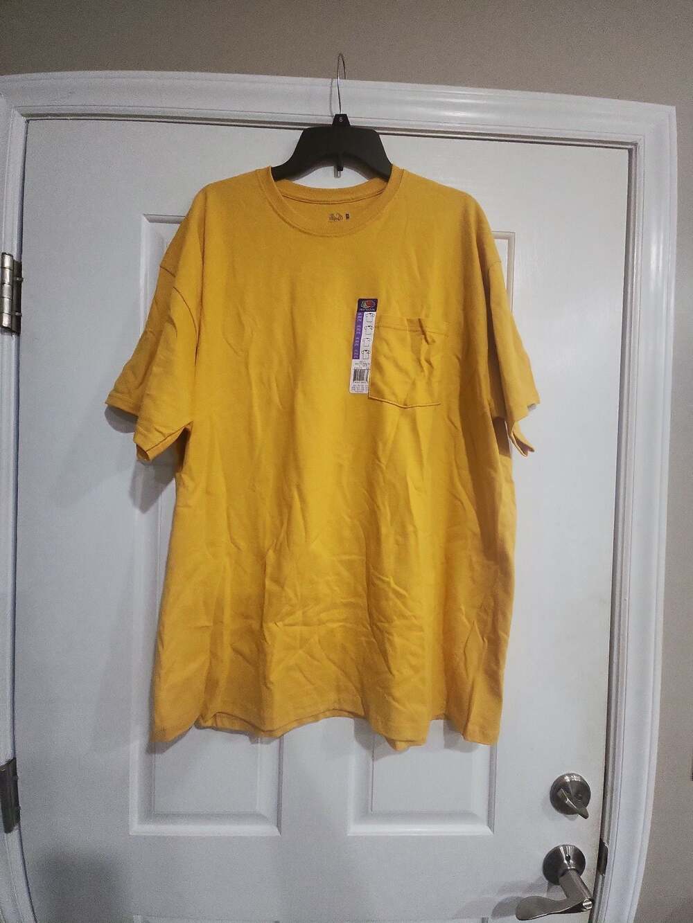 Fruit of the Loom Men's Short Sleeve Pocket T-Shirt Gold 2XL